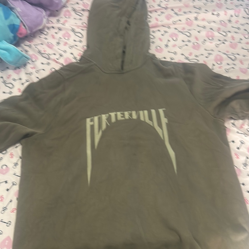 Rick Owens Olive Green Hoodie Jacket